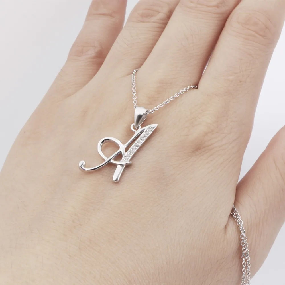 Harga 925 Sterling Silver Inisial Kalung Surat Liontin Kalung Perhiasan wanita Collier Femme GNX12641 spesifikasi 925 Sterling Silver Inisial Kalung Surat Liontin Kalung Perhiasan wanita Collier Femme GNX12641