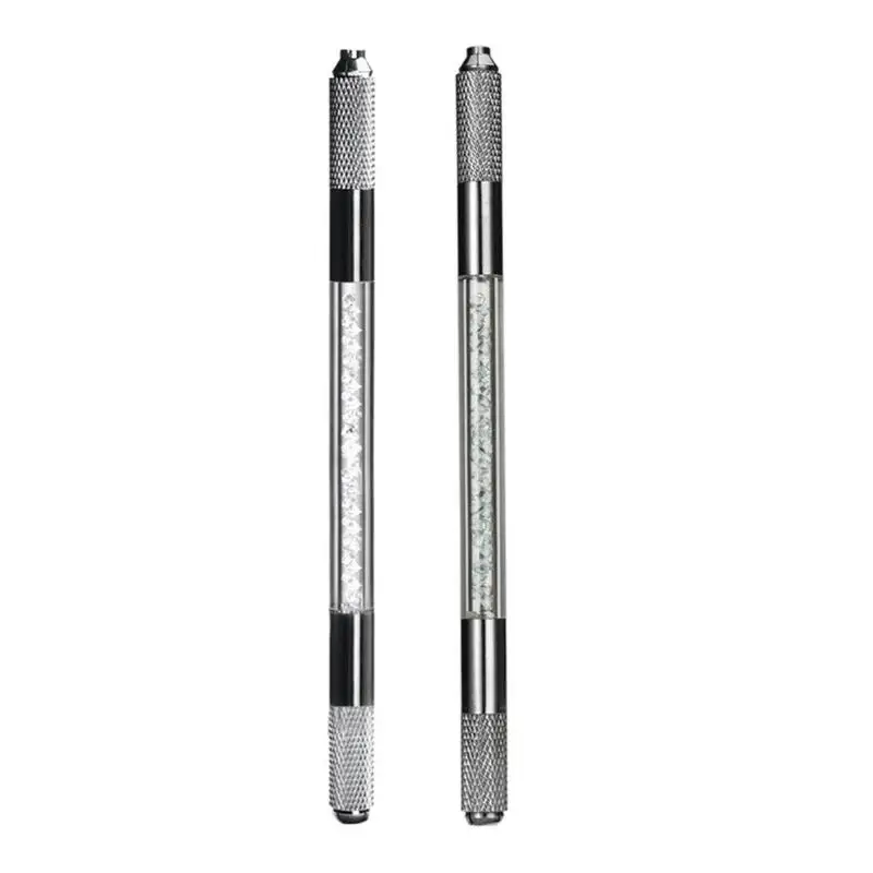 

ProDoubleHeadTattooingPenMetalCrystalAcrylicManualMicrobladingPermanentTattooEyebrowTools13.5X0.8X0.8cm