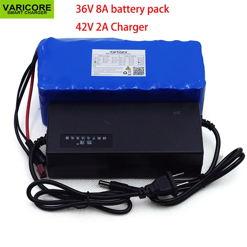 36V 8Ah 10S4P 500w 18650 аккумуляторная батарея, модифицированные велосипеды, Электромобиль 36V Защита с BMS+ 42V 2A зарядное устройство