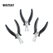 1 шт. металлические 4 мм u-образные щипцы для наращивания волос черная ручка хромированный металл щипцы для волос многофункциональные клеящиеся плоскогубцы