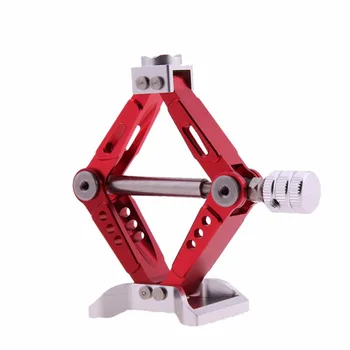 

Metal 6 TON Scale Adjustable Jack Stand for Axial SCX10 TAMIYA CC01 Rock Crawler RC Car (Red)