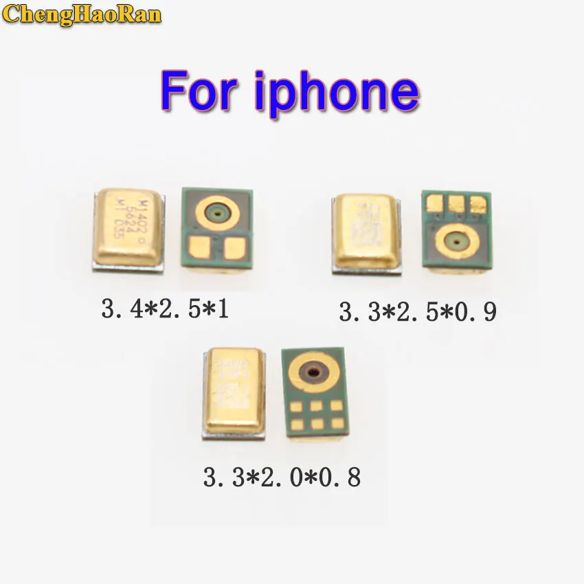 ChengHaoRan 2 шт. Новый микрофон для iPhone 4 4S 5 5S SE 5C 7 6 6S Plus 8 X запасные части | Обустройство