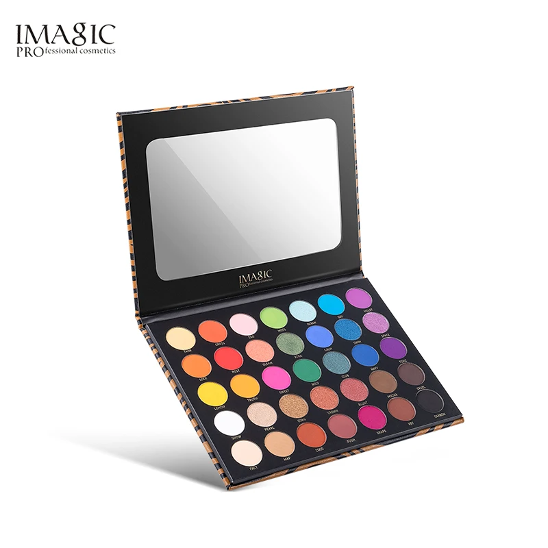 

IMAGIC 35 color new eye shadow palette matte pearlescent natural long-lasting sequins eye shadow disc cosmetics