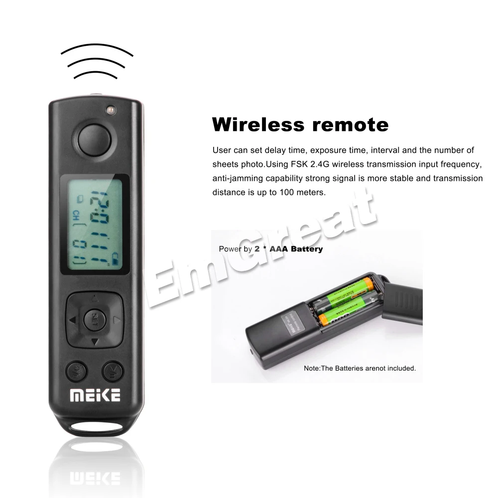 Meike MK A6300 Pro Батарейный держатель с 2 4G беспроводным пультом дистанционного