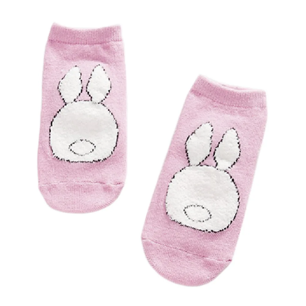 Милые плюшевые Носки с рисунком кролика для маленьких мальчиков и девочек детские носки из хлопка противоскользящие носки