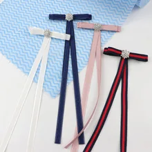 Женский маленький галстук-бабочка Т-образной формы модные красивые однотонные ленты бабочка Бант мерцающий разбитое стекло бант галстук-платок