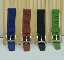 1 unids correas de Reloj de Silicona Suave Correa de la Hebilla Del Reloj Band