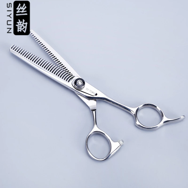 SI YUN 6.0inch(17.00cm) length BT60 model high quality double teeth thinning type of professional hair cutting scissors