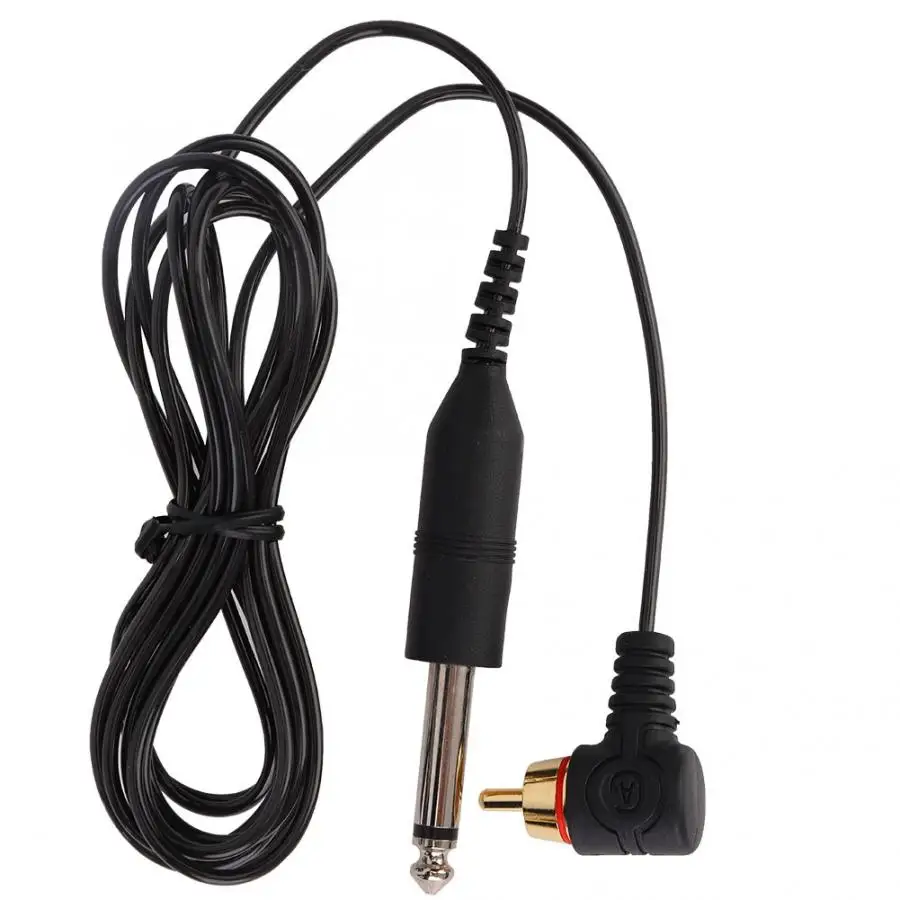 

Tattoo Machine Ultra-fine Hook Line RCA Interface Durable Right Angle Elbow Tattoo Clip Cord Tattoo Power Supply