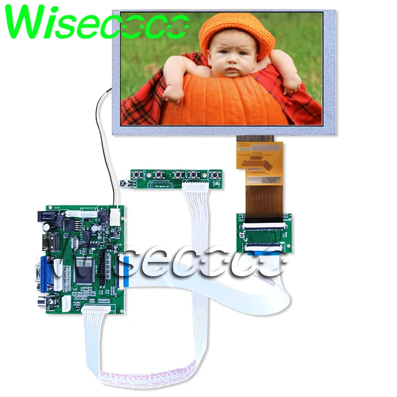 6,2 дюймовый ЖК-экран HSD062IDW1 A00 A01 A02 сенсорный экран с HDMI VGA 2AV 50 PIN драйвер платы ttl LVDS плата контроллера - Цвет: full kit