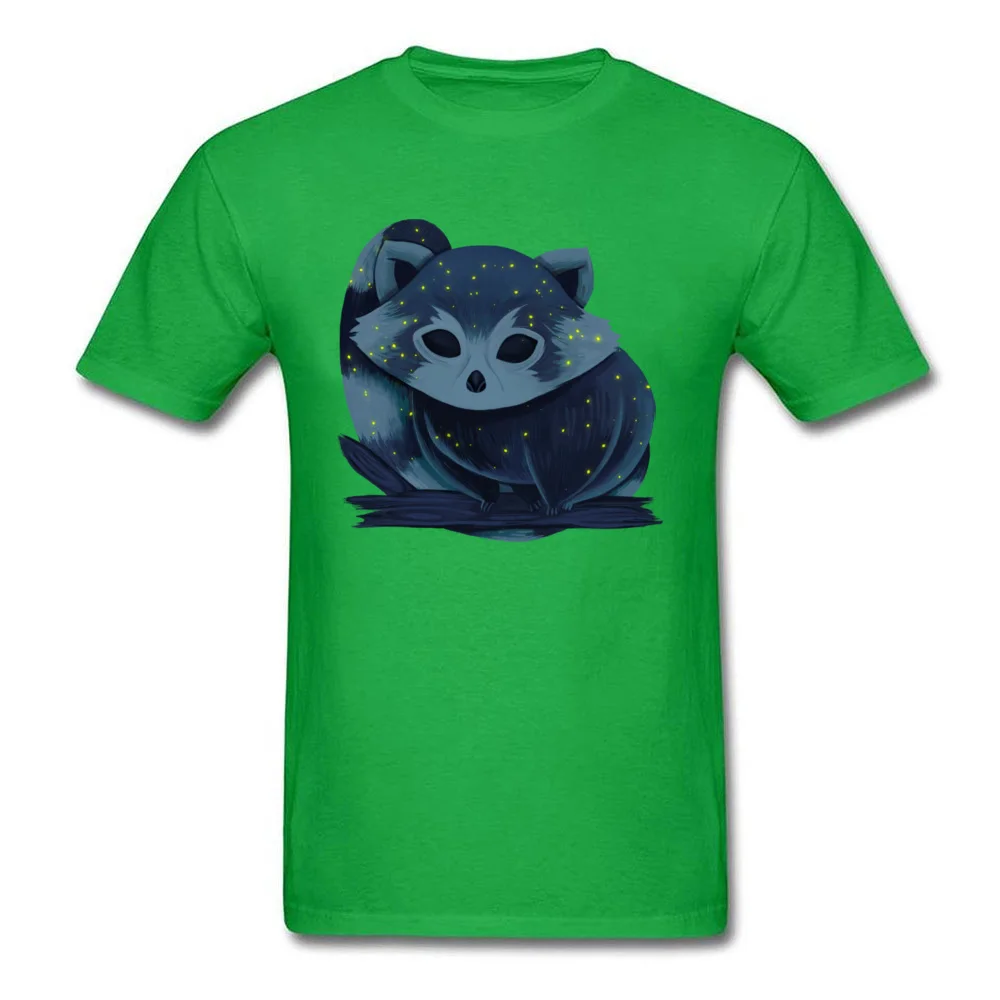 RED PANDA FROM SPACE Funky Print Tops T Shirt Crewneck Summer 100% Cotton Short Sleeve T Shirts for Men Gift Clothing Shirt RED PANDA FROM SPACE green
