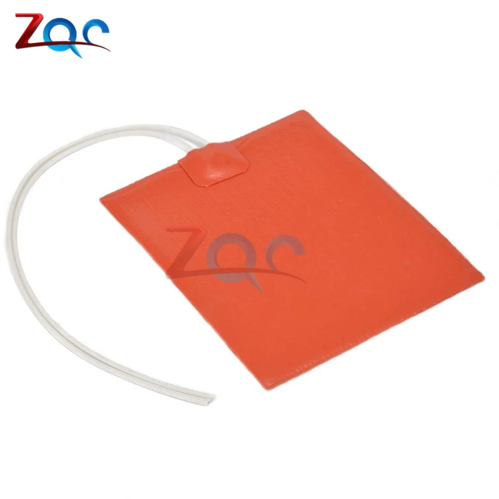 

DC 12V 12W Silicone Rubber Heating Panel Constant Temperature Heater Panel Plate 100*120mm For Heating Tool
