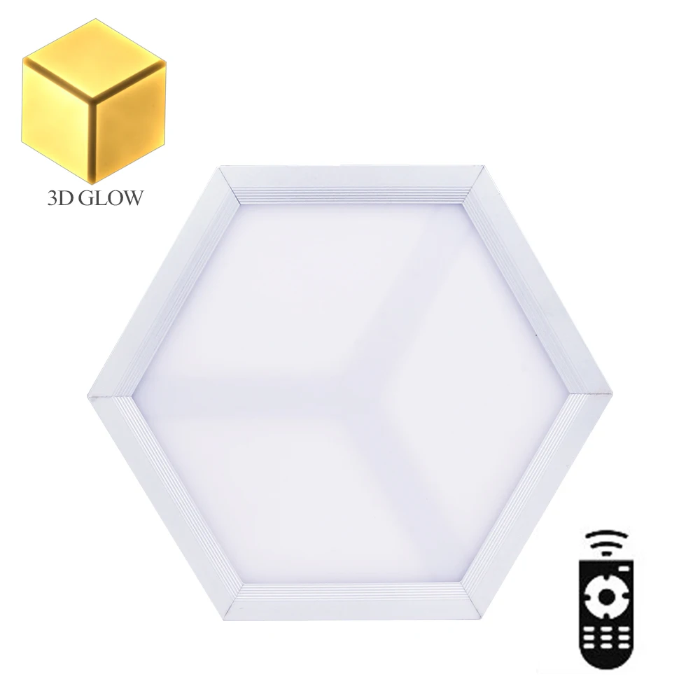 

Light LED Effect Panel Panel Side Ceiling Golden/Silver LED 18W Lamp Ultra Light Prismatic LED AC90-260V Thin 3D #