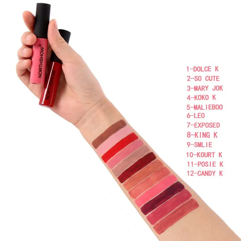 Waterproof Makeup Matte Lipstick Long-Lasting Liquid Lip Makeup Tint Tattoo Lipstick Easy To Wear Red Lip Gloss Cosmetic