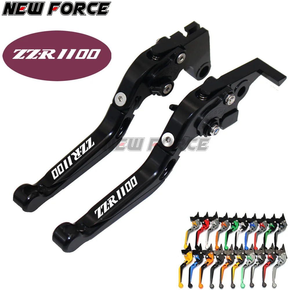 Leviers Frein Et Embrayage Réglables Pour Kawasaki ZZR1400 2006-2016 – CNC Aluminium, Pliants, Avec Poignées