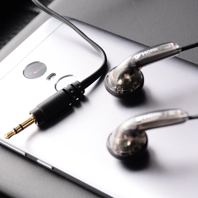 OLLIVAN Sports Earphone Flat Head Earbuds VE Monk Plus Earphones Stereo Bass Headset for Iphone XiaoMi Samsung Huawei all Phones