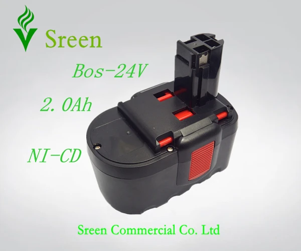 

New 24V NI-CD 2000mAh Replacement Power Tool Battery for Bosch 2 607 335 446 2 607 335 268 BAT299 BAT240 BAT031 BAT030