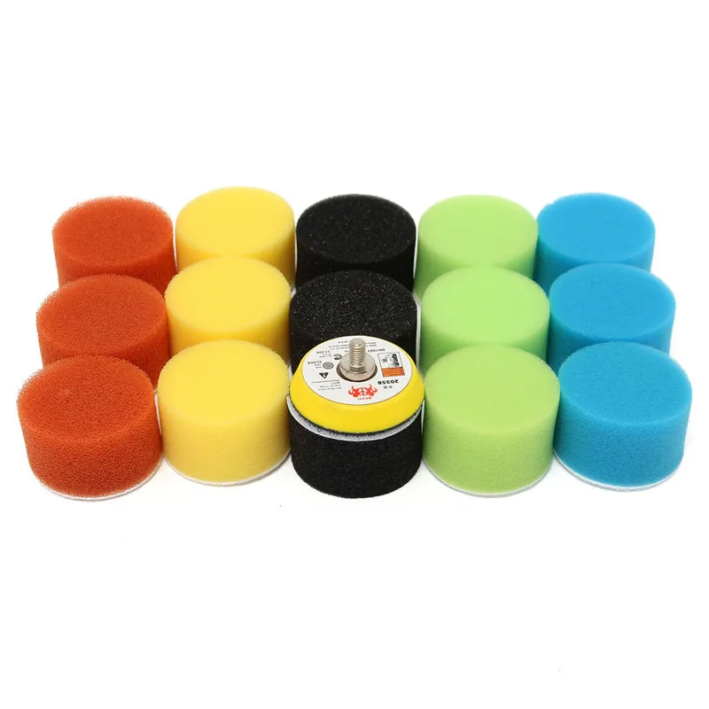 16pcs 2 Inch 50mm Buffing Sponge Polishing Pad Dual Action Hand Tool Kit Car Polisher Compound Thread Abrasive Tools | Инструменты