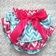 Детский атласный Блумер, подгузник для новорожденного, шевроны, рюши