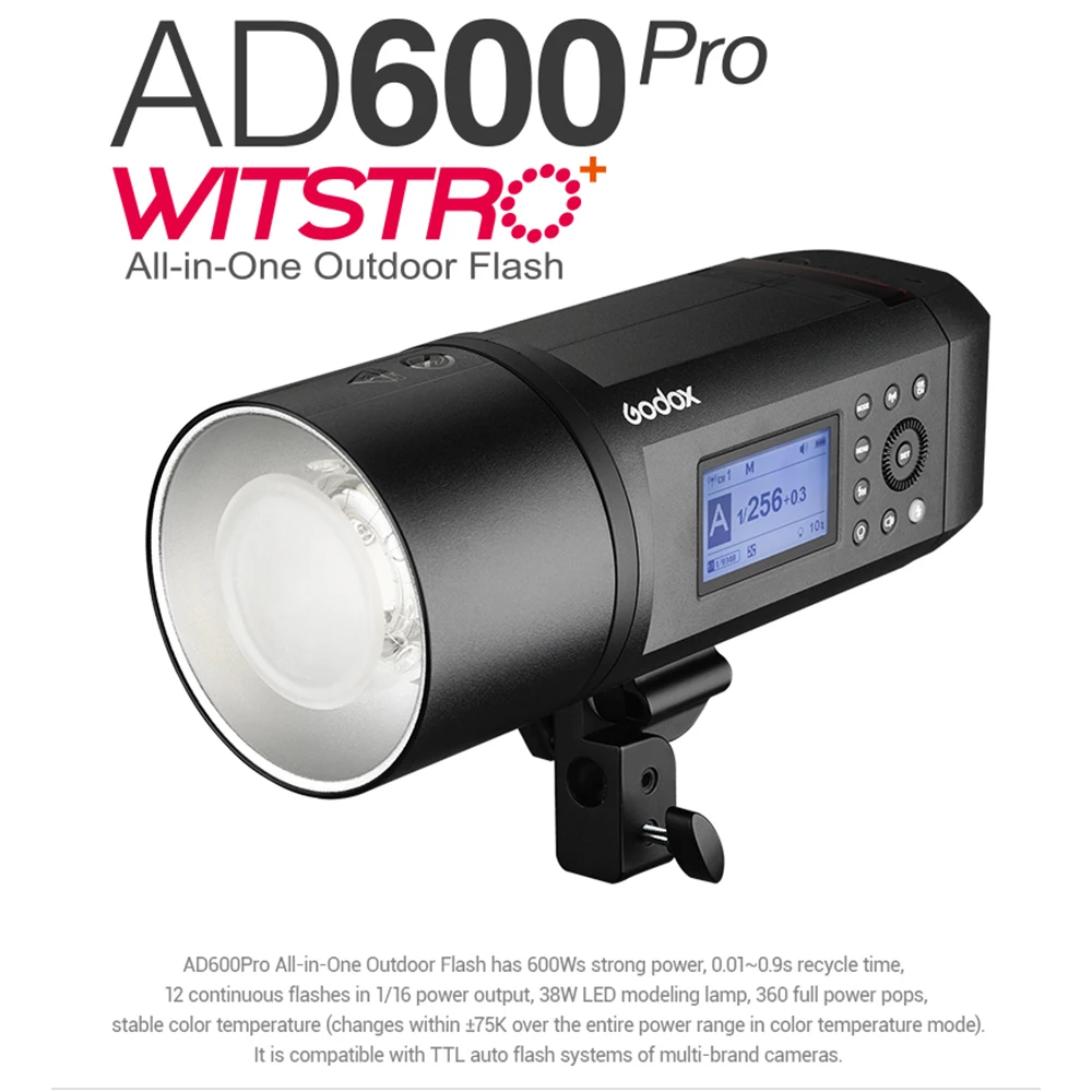 Godox светодиодный светильник для камеры AD600Pro 600Ws TTL HSS Flash 2 4G беспроводной SONY A58 A7RII