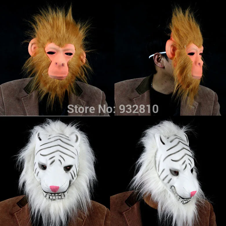 Cute Cheap Monkey Halloween Mask Costumes Cosplay for Party Animal
