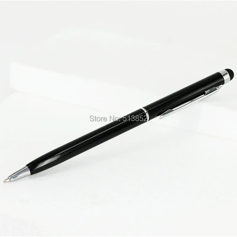 KTG1089B_1_2 in 1 Stylus Touch Pen + Ball Pen iPhone 6S 7 7 Plus iPad 4 5 6 iPod Touch Suit for Universal Smart Phone Tablet PC Pen