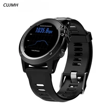 CUJMH H1 Smart Watch Android 4.4 Waterproof 1.39″ MTK6572 BT 4.0 3G Wifi GPS SIM For iPhone Smartwatch Men Wearable Devices