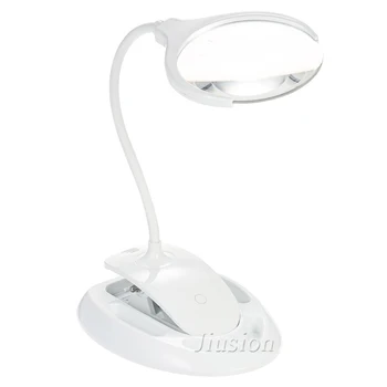 

Illuminating Physics Magnifier Handheld Foldable Portable 3x 8x 120LXU Table Lamp Desk Mini Clip-on LED Glass Tool Repair Tools