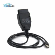 Com ftdi ft232rl pic18f258 chip k + pode comandante 1.4 obd2 cabo de interface de diagnóstico para vw/para AU-DI/para assento