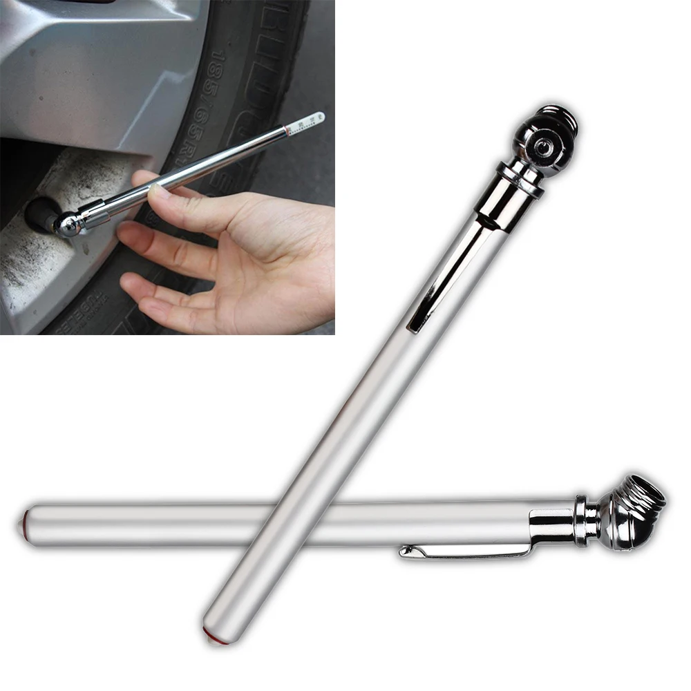 Тестер давления в шинах ручка проверка автомобиля диагностический инструмент Универсальная Пневматическая шина серебристый Карандаш Стиль 5-50PSI