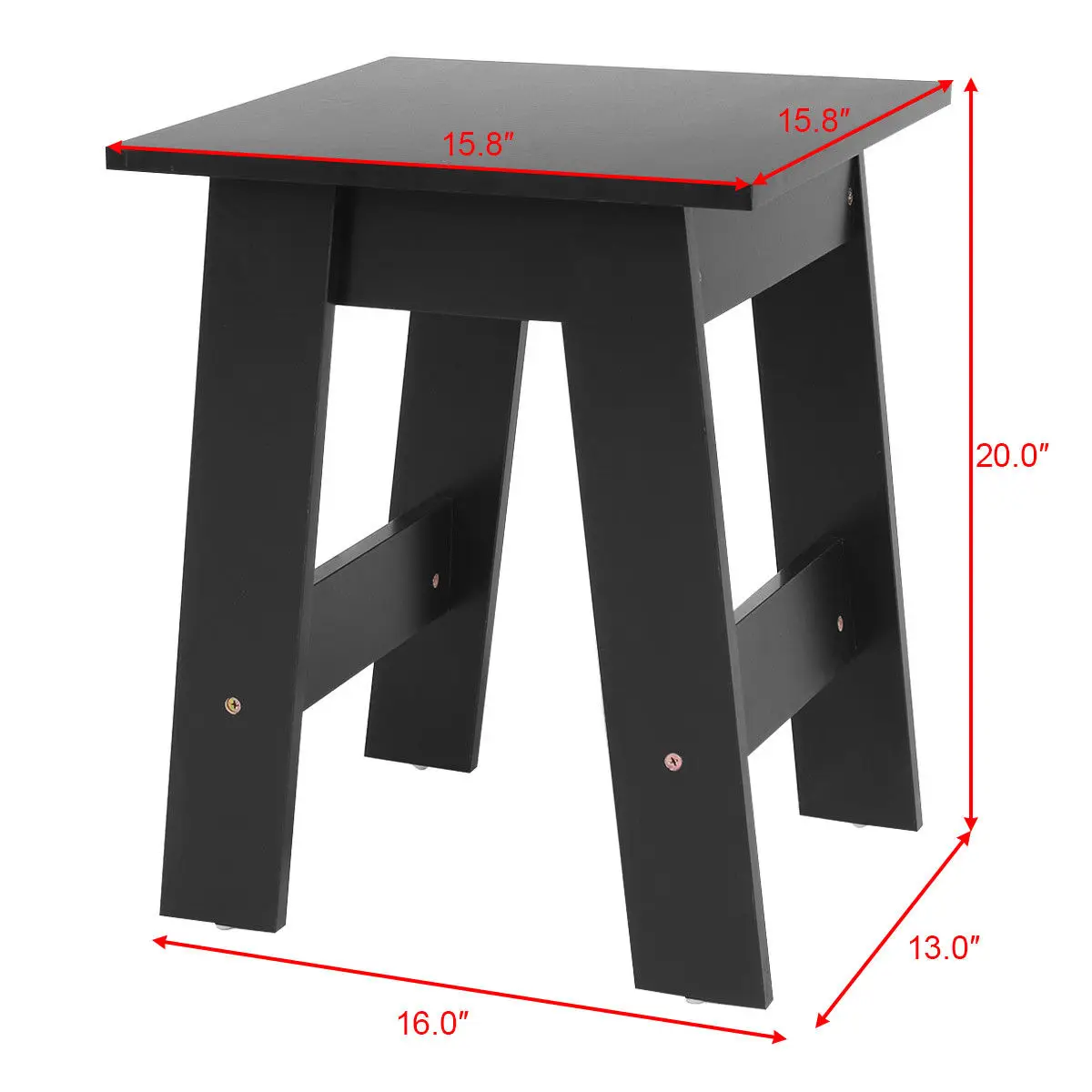 Giantex Modern Wood End Table Accent Coffee Table Simple Design Side Desk Table Living Room Furniture HW54815BK