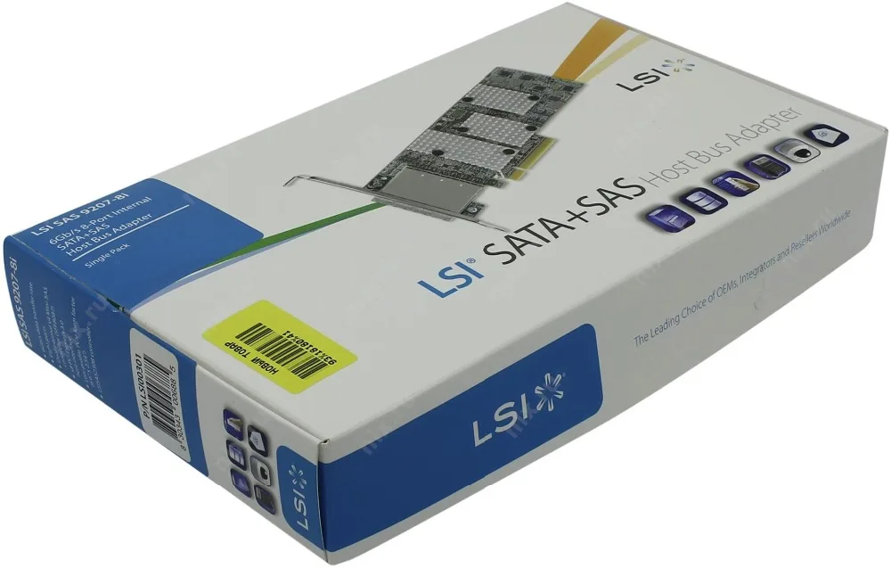  RaidStorage Avago LSI SAS 9207-8I LSISAS2308-IT B 8 port HBA JBOD SFF8087 6 gb PCI-E 30X8 Controlle