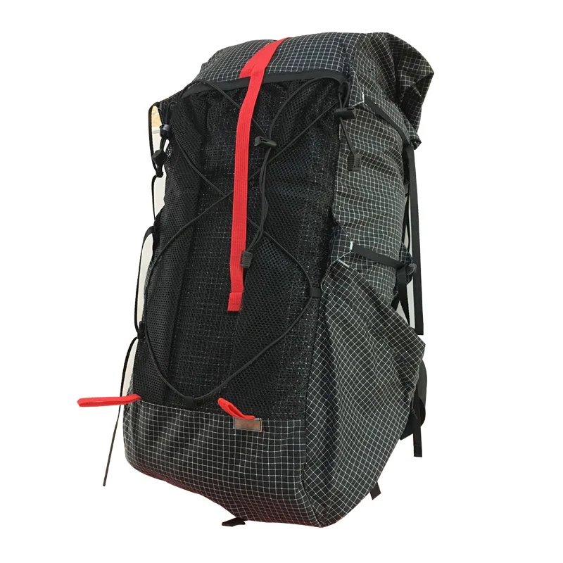 35L-45L легкий прочный туристический походный рюкзак, уличный ультралегкий безрамный рюкзак XPAC& UHMWPE 3F UL GEAR - Цвет: UHMWPE  Black M