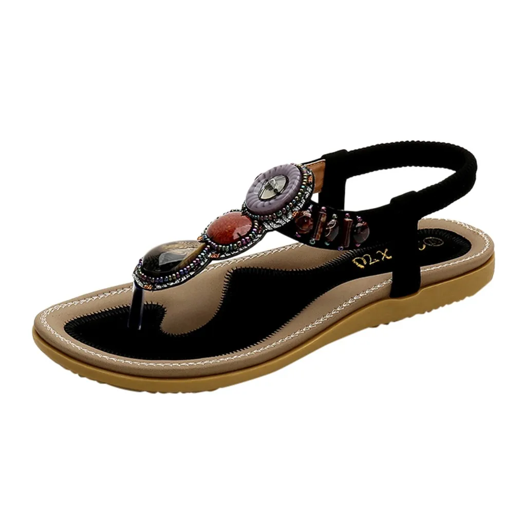 

SAGACE 2019 Summer Flat Sandals Ladies Summer Bohemia Beach Flip Flops Shoes Women Shoes Scarpe Donna Zapatos Mujer Sandalias