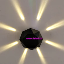 Хорошее качество, 8-сбоку светодиодный прожектор, свет стены, светодиодный настенный светильник, светодиодный настенный светильник, 110-240VAC.IP44, внутреннего использования. DS-08-17-8W