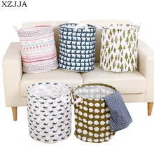 XZJJA креативная Складная Прачечная Корзина ёмкость для хранения грязной одежды для игрушек галстук носки креативная ткань поднос для вымытой посуды коробка