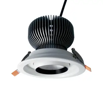 

Free shipping 24 degree adjustable 10w 15w 30w cob led spot down light 105mm 130mm 160mm AC85-265V 2 years warranty