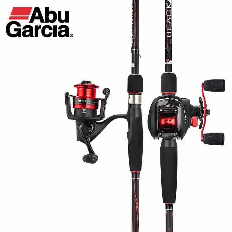 Goede Originele Abu Garcia Black Max BMAX Baitcasting Lokken Hengel 1.98 m 2.13 m M Power Carbon Spinning Vissen Riet