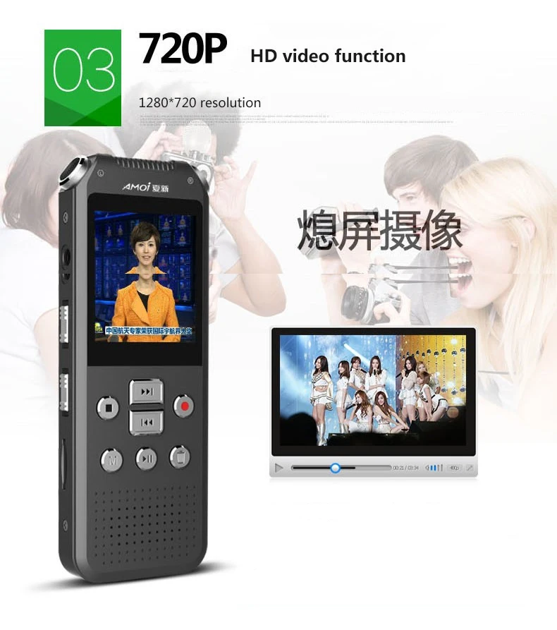 Yescool A82 Цифровой диктофон аудио видео мини-камера портативная видеокамера Поддержка 64 Гб запись телефона DVR Обнаружение движения