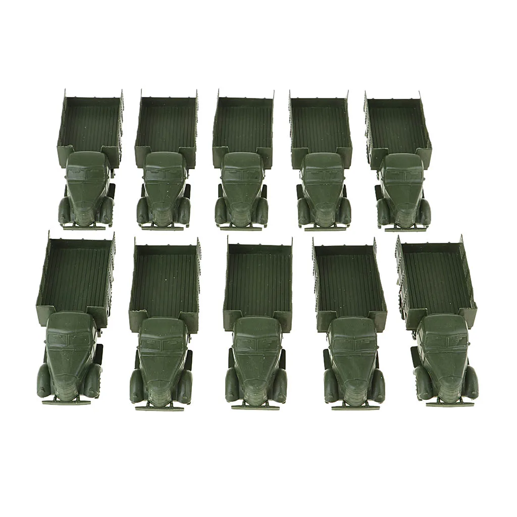 

10x Painted Diecast Model Military Armored Vehicle Truck Toys Kids Gift