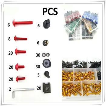 

Motorcycle Fairing Bolts box Fastener Clips Screw Nuts For SUZUKI RGV250 VS800 Intruder VZ800 Marauder Bandit 650S