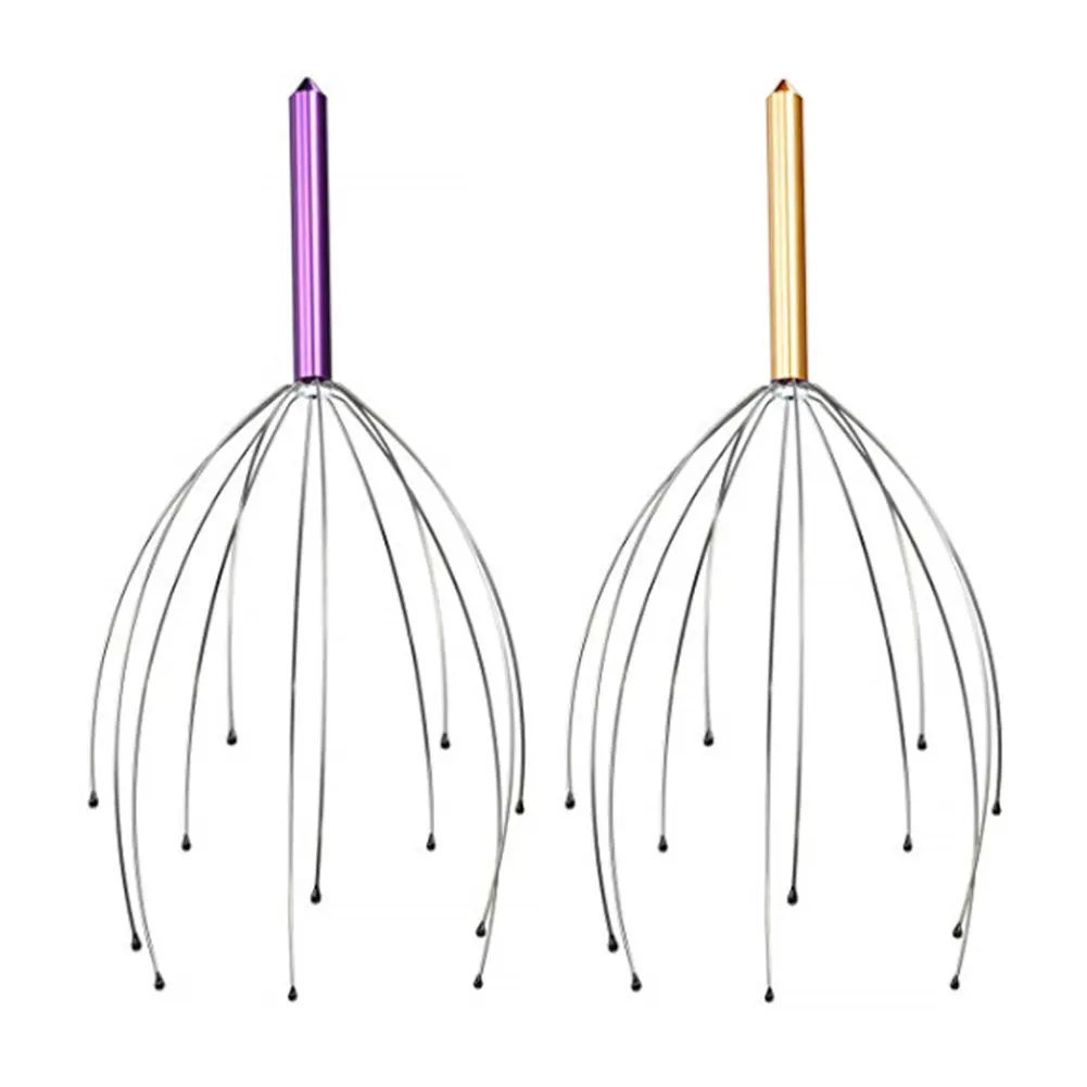 2 шт нержавеющей коготь тела осьминог для головы и шеи оборудование снятия стресса Расслабляющий массаж для снятия боли уход за головой стресс Tens