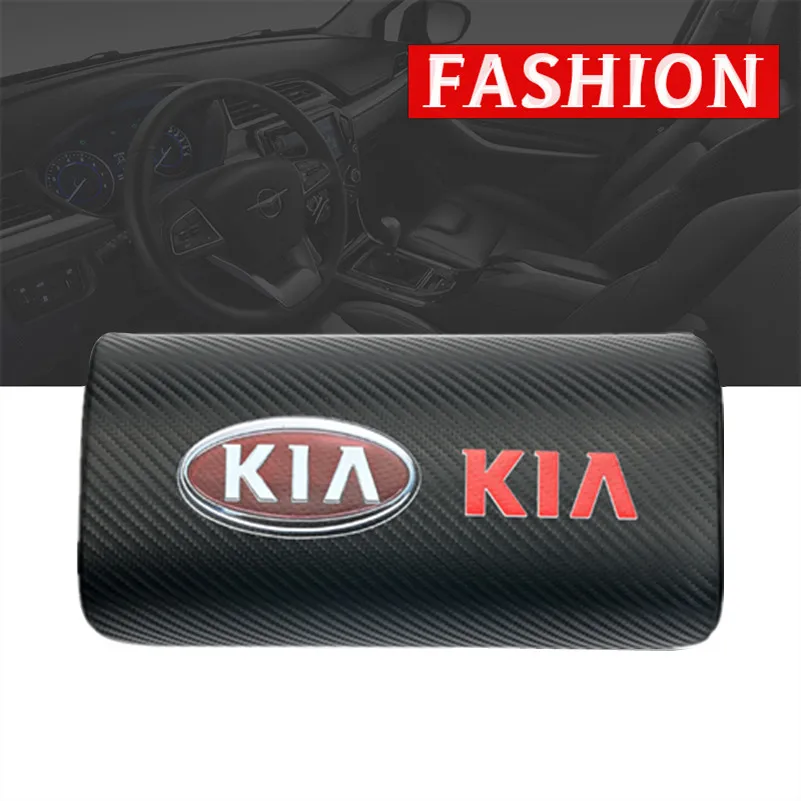 

For KIA sportage ceed kia sorento Accessories 2017 2018 car neck pillows both side pu leather single headrest cover