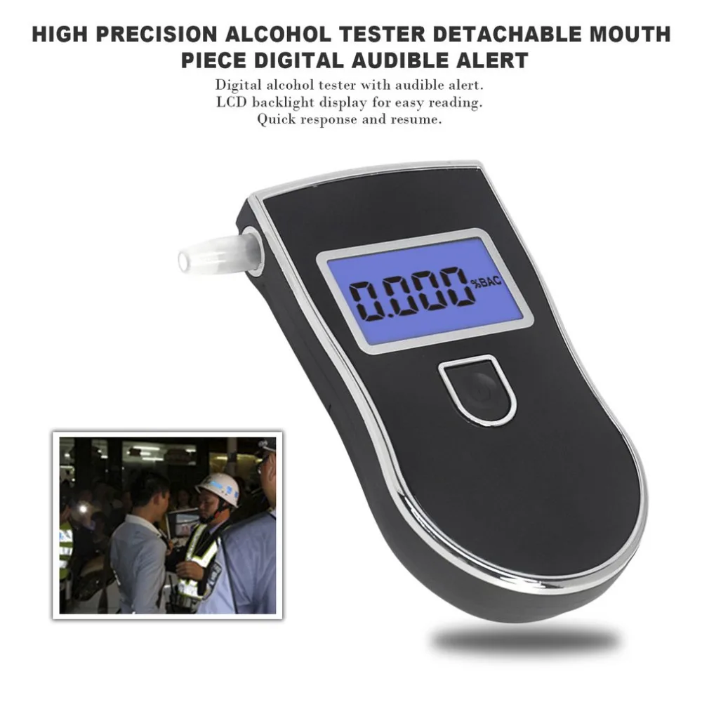 العام استخدام المهنية السيارات الرقمية التنفس اختبار الكحول LCD عرض الكحول AT818 + 5 قطع الفم قطعة الساخن العام استخدام المهنية السيارات الرقمية التنفس اختبار الكحول LCD عرض الكحول AT818 + 5 قطع الفم قطعة الساخن