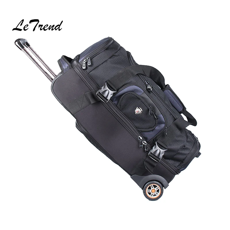 LeTrend, 27/32 дюймов, большая Вместительная дорожная сумка, чемодан на колёсиках, чемоданы, женские оранжевые сумки на плечо, мужской рюкзак
