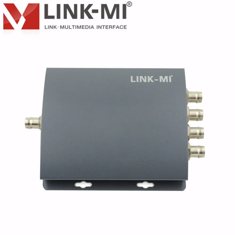 LINK-MI LM-PSD14 Профессиональный SD/HD/3g разделитель sdi 1x4 с DIP-переключателем поддержка вверх/вниз-функция преобразования sdi удлинитель 300 м