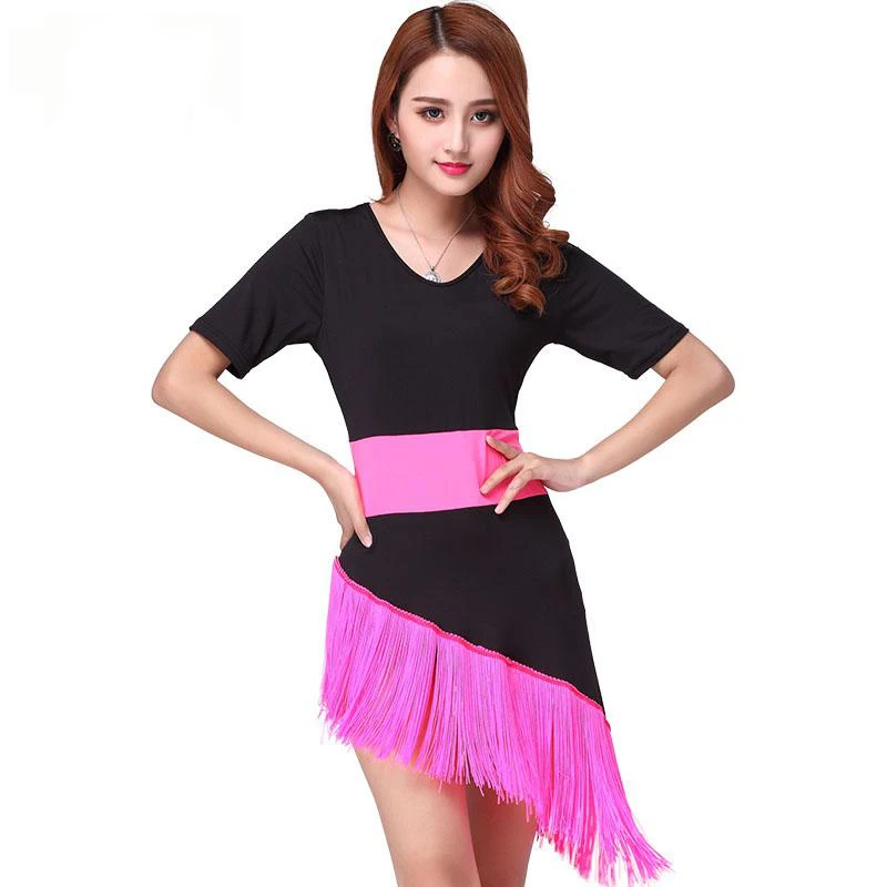 Spring new women's Latin dance dress exercise practice fashion modern