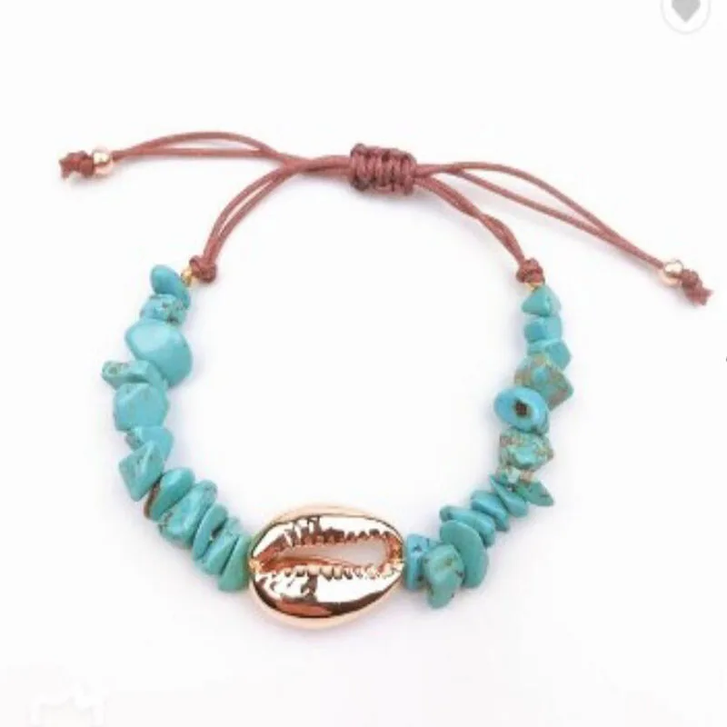 

2019 fashion natural shell 9x11mm irregular gravel beads DIY bracelet factory wholesale