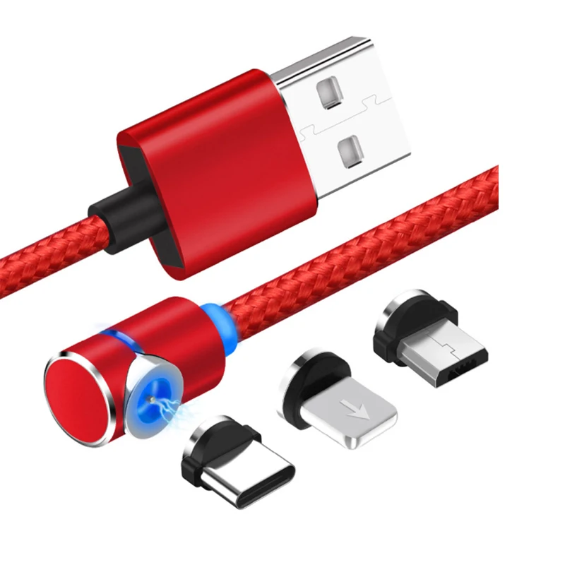 Магнитный кабель для передачи данных с углом обзора 360 градусов микро USB
