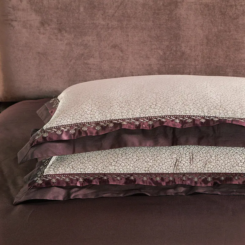 Waliicorners Gold Silver Beige Luxury Silk Jacquard Bedding set Queen King size Duvet cover set Embroidery Bed sheet Linen set Pillowcases 73 IMG_2523